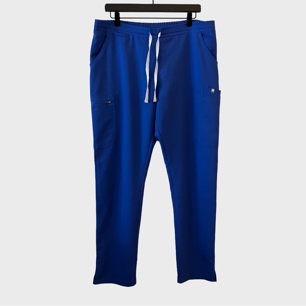 Figs Denim Blue Yola Elastic Waistband Skinny Scrub Pants 1.0 OG Bottoms TW2000